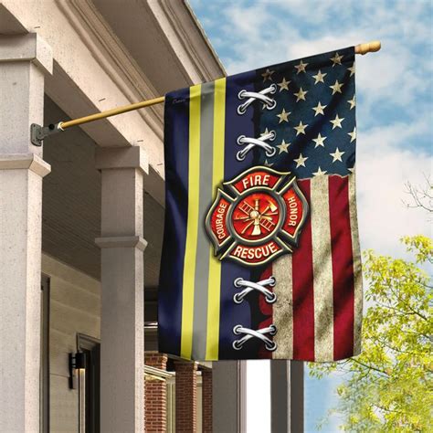 Firefighter American Flag Flagwix House Flags Firefighter