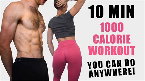 intense 1000 calorie burn workout to lose weight fast home workout no equipment youtube