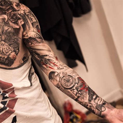 Awesome Full Sleeve Tattoo Tattoos~piercings Gallery Pinterest