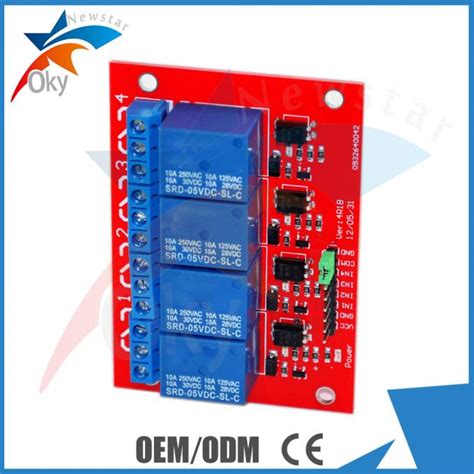 5v 4 Channel Arduino Relay Module Demo Code Relay Control Module