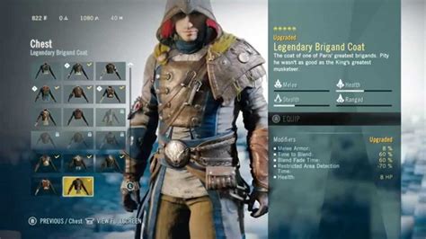 Assassins Creed Unity Legendary Brigand Armor Gameplay Youtube