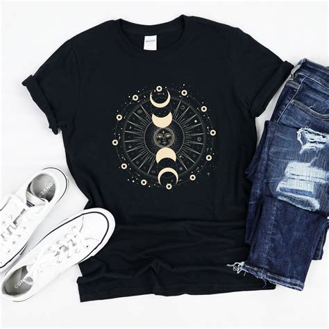 Sun Moon Stars Tee Celestial Tee Graphic Tee Sun Shirt One Etsy