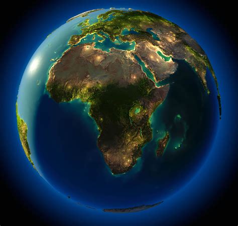 Africa Earth Night Map Africa Map Relief Map Africa