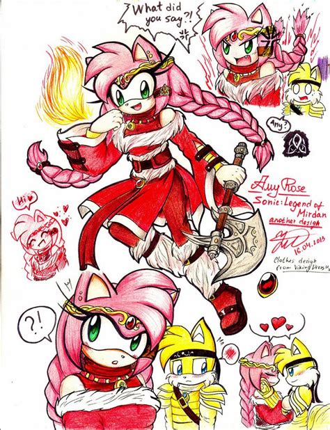 amy rose amy rose sonic art amy the hedgehog