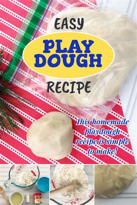 Easy Playdough Recipe Just 3 Ingredients