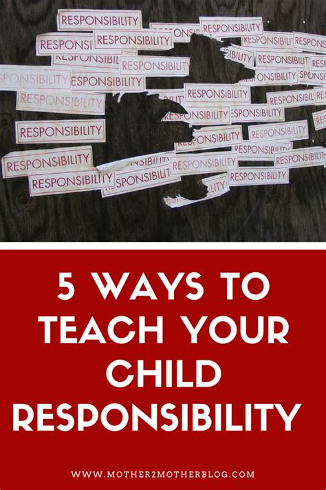Teaching Children Responsibility Mother 2 Mother Blog