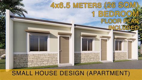 Small House Design Idea Apartment 4x65 Meters 26sqm With One