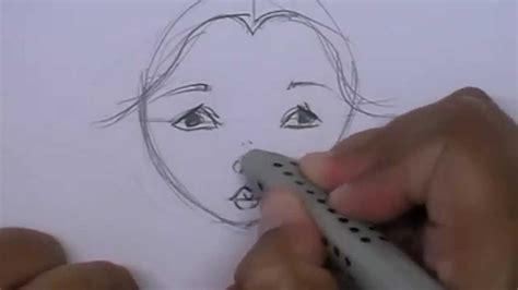 Drawing A Doll Face Youtube