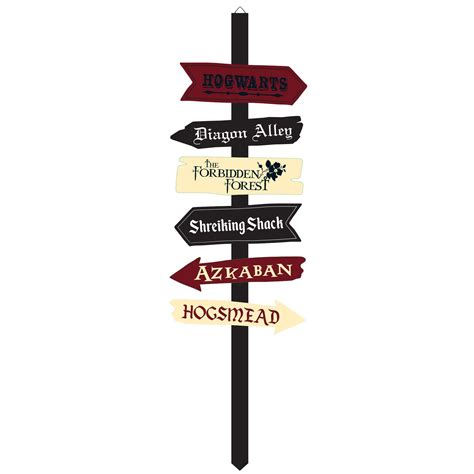 Harry Potter Halloween All Directional Sign Enjoy The Party