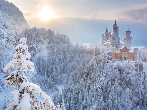 Snowy Castle Wallpapers 4k Hd Snowy Castle Backgrounds On Wallpaperbat