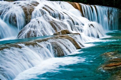 Cascadas De Agua Azul Chiapas Mexico Beautiful Places To Travel