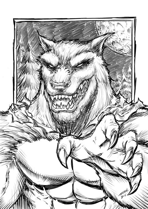 Werewolf Sketch By Ram By Robertmarzullo On Deviantart