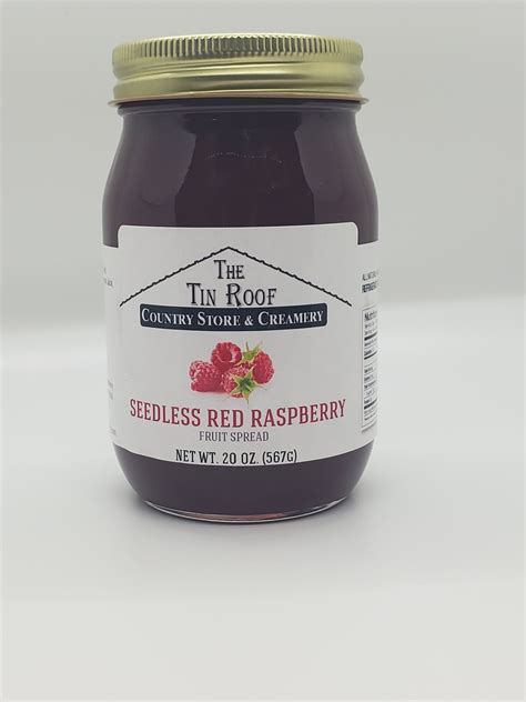 Trc Seedless Red Raspberry Jam The Tin Roof Country Store And Creamery