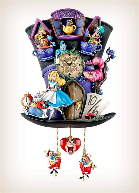 Alice In Wonderland Clock Face