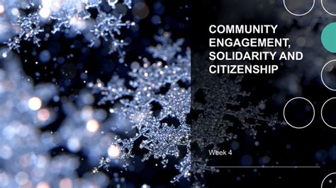 Community Engagement Solidarity And Citizenship Week
