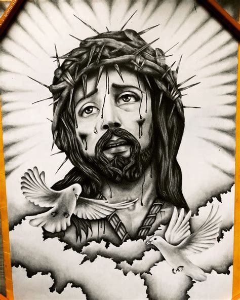 Chicano Christ Tattoo Unique Tattoos Lord Jesus Drawings Quick
