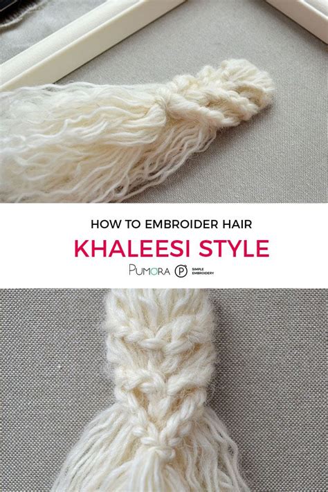 How do i embroider a heart stitch? How to embroider Khaleesi style hair | Hand embroidery ...