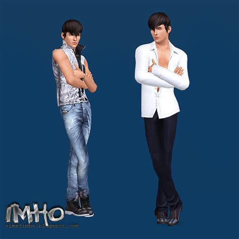 Imho Sims Sim Kim Von And 11 Poses Bad Boy Ts3 By Imho