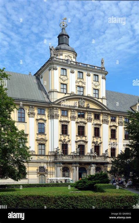 Building Of The University In Wroclaw In Poland Stock Photo Alamy