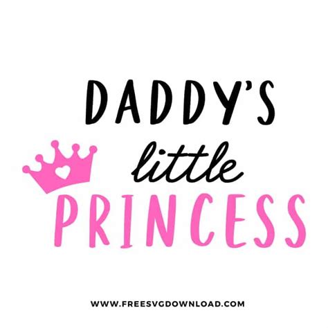 Daddys Little Princess Svg Free Svg Download Baby Onesies