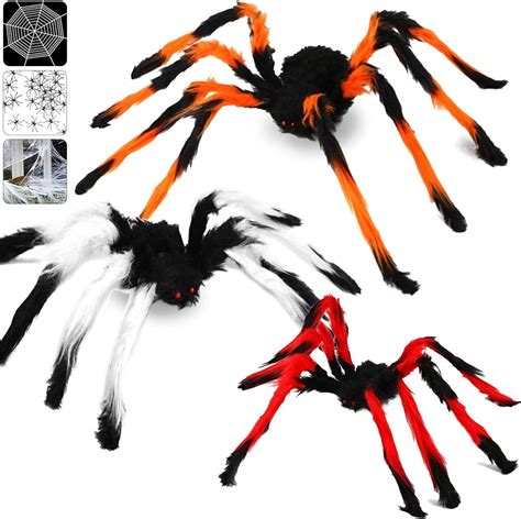 amazon de chbop 23 3 groß 20 klein x gruselige spinnen set halloween realistische spinne