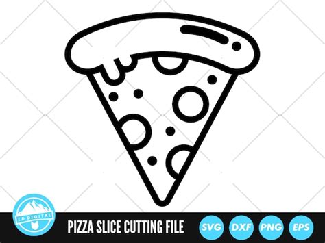 Pizza Slice Outline SVG Files Pizza Slice Cut Files Pizza Etsy Australia