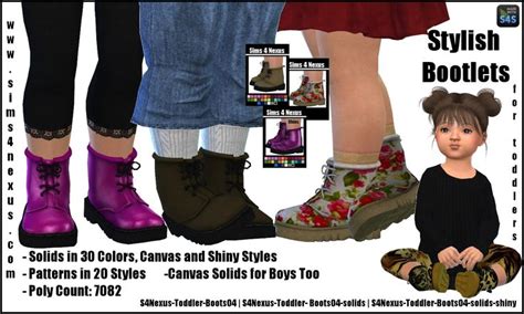 Stylish Bootlets Original Content Sims 4 Nexus Sims 4 Toddler