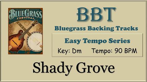 Shady Grove Bluegrass Backing Track 90 Youtube