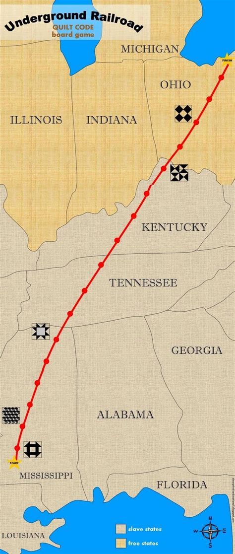 Underground Railroad Map Worksheets
