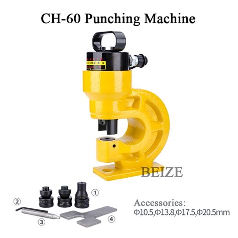 Ch 60 Hydraulic Hole Punching Tool 31t Hole Digger Force Puncher Smooth