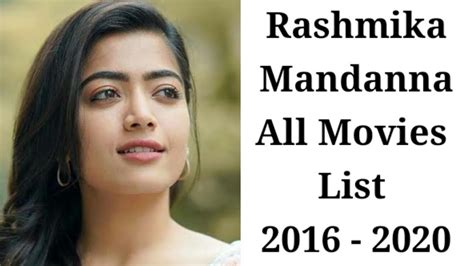 Rashmika mandanna made her debut in the kannada film kirik party in 2016. Rashmika Mandanna All Movies List 2016 To 2020 | Rashmika ...