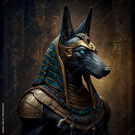 Ancient Egyptian Mythology Anubis The Ancient Egyptian Mythological God Created With