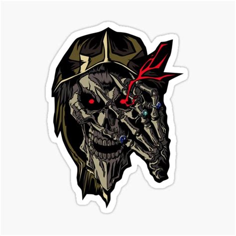 Overlord Sticker For Sale By Grapesflavor Redbubble