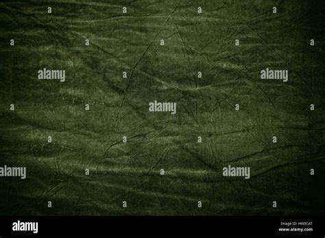 Texture Of Dark Khaki Crumpled Fabric Stock Photo Alamy