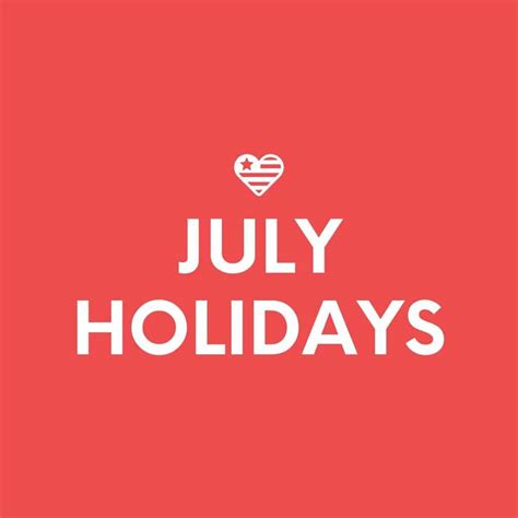 July Holidays 2023 Unique And Fun Holidays So Festive