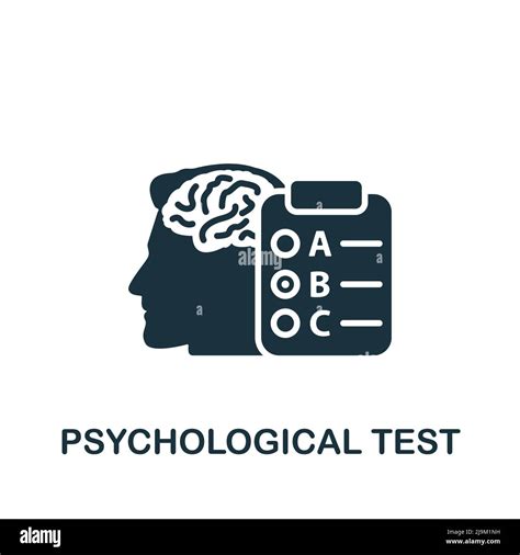 Psychological Test Icon Monochrome Simple Psychology Icon For Templates Web Design And