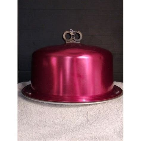 For Sale Vintage Regal Ware Red Aluminum Covered Cake Carrier