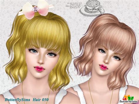 My Sims 3 Blog Butterfly Sims Female Hair 050 And Accessory