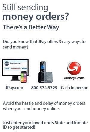 The mailing address for jpay is: JPay | Money Order