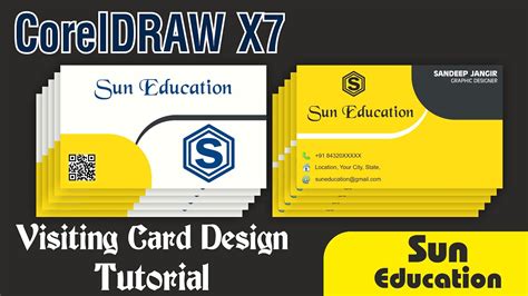 Coreldraw X7 Tutorial 52 Professional Business Card Design How