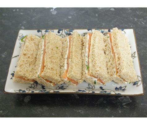 Smoked Salmon Tea Sandwiches With Dill Cream Cheese Recipe