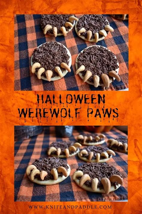 Halloween Werewolf Paws Crunchy Cookies No