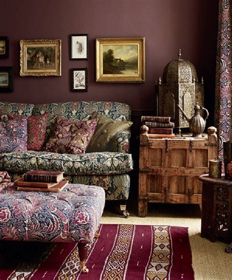 I love the eclectic mix of vibrant and rich colors, the mix of textured fabrics, the use of colored glass and vintage decor, the artistic breezy clothes, as well as the earthy. Ophelia's Adornments blog: Plum Crazy