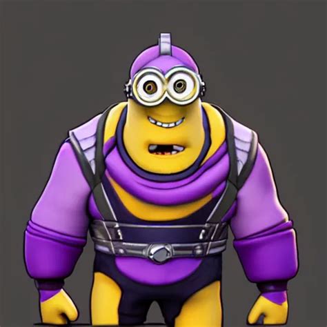 Minion Thanos Fortnite Photorealistic Stable Diffusion