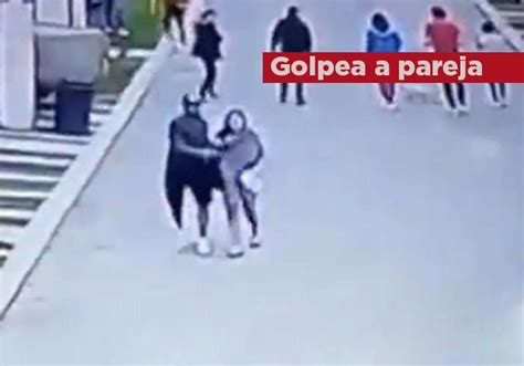 video causa indignación hombre que da golpiza a su pareja en plena vía pública reporteros fc