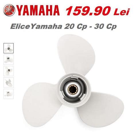 Vând Elice Motor Barca Yamaha 20 30 Cp Sigilată Din Aluminiu 15990