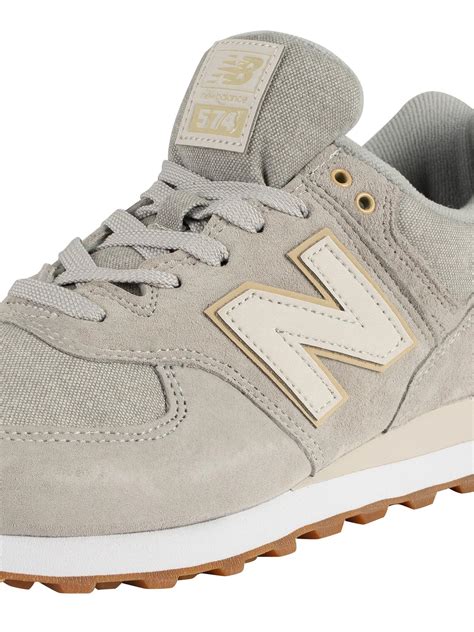 New Balance 574 Suede Trainers In Grey Gray For Men Lyst