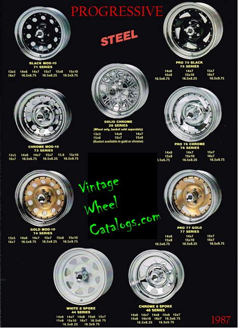 Progressive Vintage Wheel Catalogs