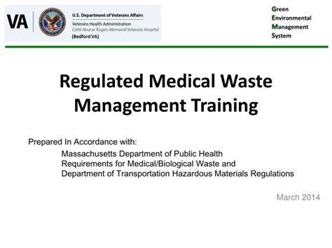 Ppt Regulated Medical Waste Management Training Powerpoint