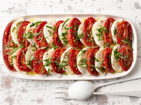 Roasted Tomato Caprese Salad Recipe Ina Garten Food Network